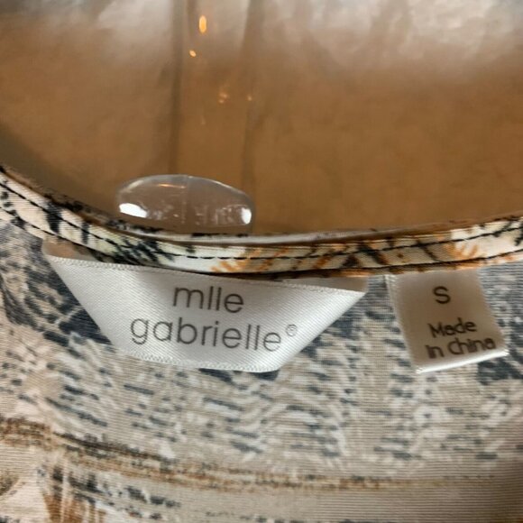 Mlle Gabrielle Women's Geometrical Pattern Cowl Neck Maxi Dress Multi Sz S 10061 - Picture 5 of 13